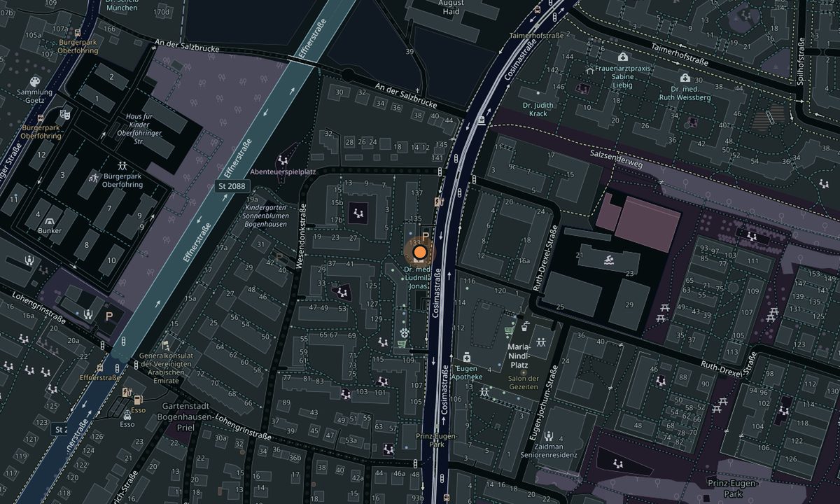 Karte: Unlock Escape Bogenhausen, Cosimastraße 131