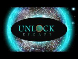 Escape Room München - Unlock Escape Logo mit Cosmos Hinterrund