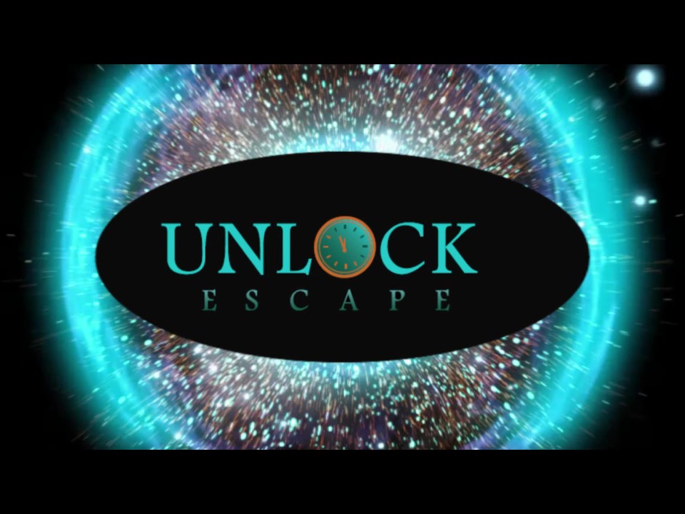 Escape Room München - Unlock Escape Logo mit Cosmos Hinterrund